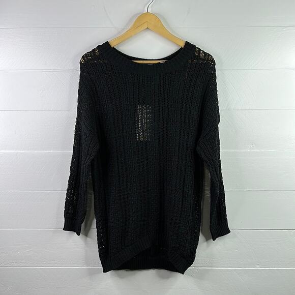 VERO MODA Black Molly Starbuck‎ 3/4 Sleeve Knit Sweater Size Medium - Picture 1 of 13